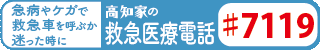 高知家の救急医療電話（♯7119）